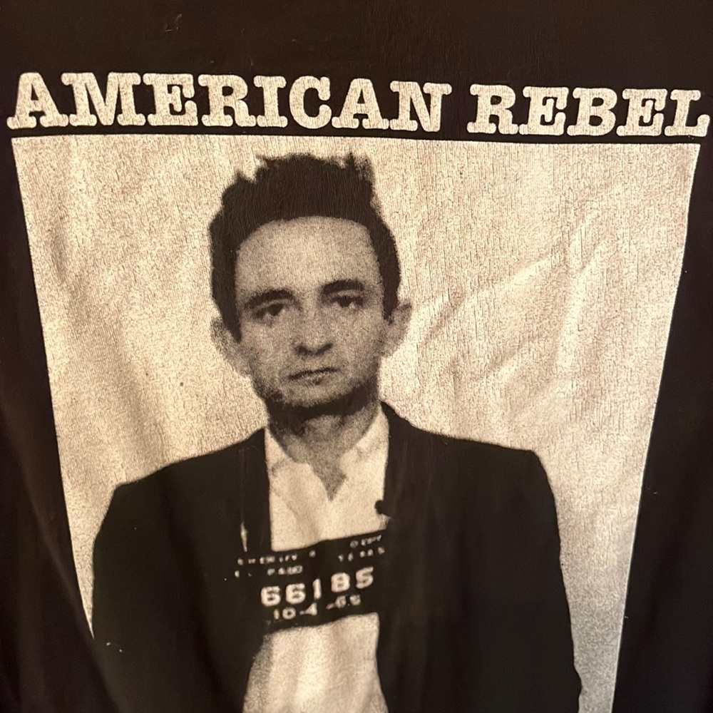 Johnny Cash T-Shirt American Rebel Woman Bust 32” - Picture 3 of 6